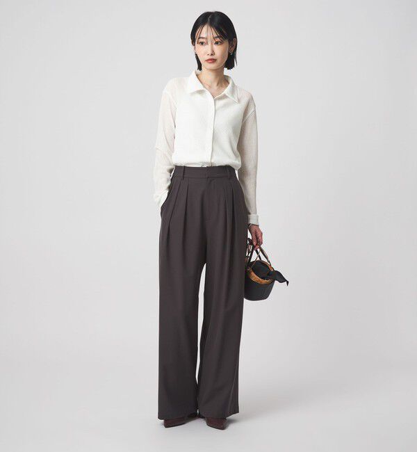 UNITED ARROWS green label relaxing「シアー サーマル ポロカーディガン」|カーディガン|