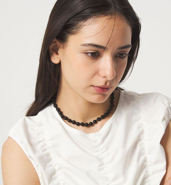 UNITED ARROWS green label relaxing「＜EO＞ラウンドストーン ネックレス（40cm）」|ネックレス|