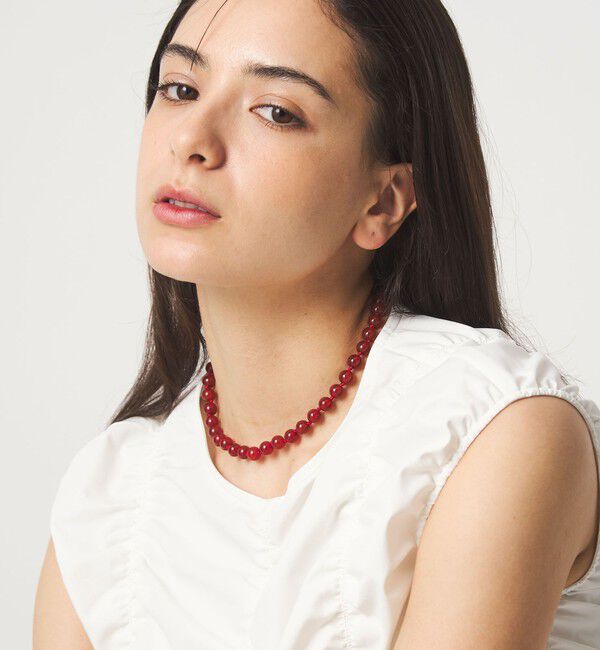 UNITED ARROWS green label relaxing「＜EO＞ラウンドストーン ネックレス（40cm）」|ネックレス|