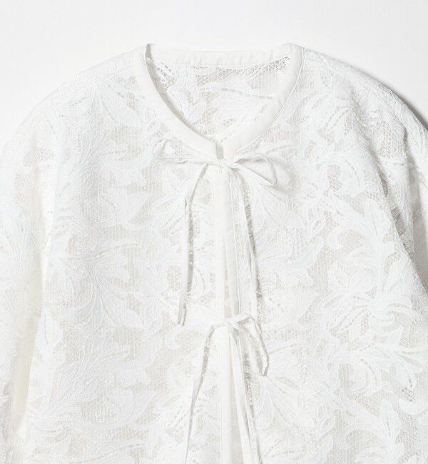 UNITED ARROWS green label relaxing「レース ハオリ ブラウス」|シャツ・ブラウス|