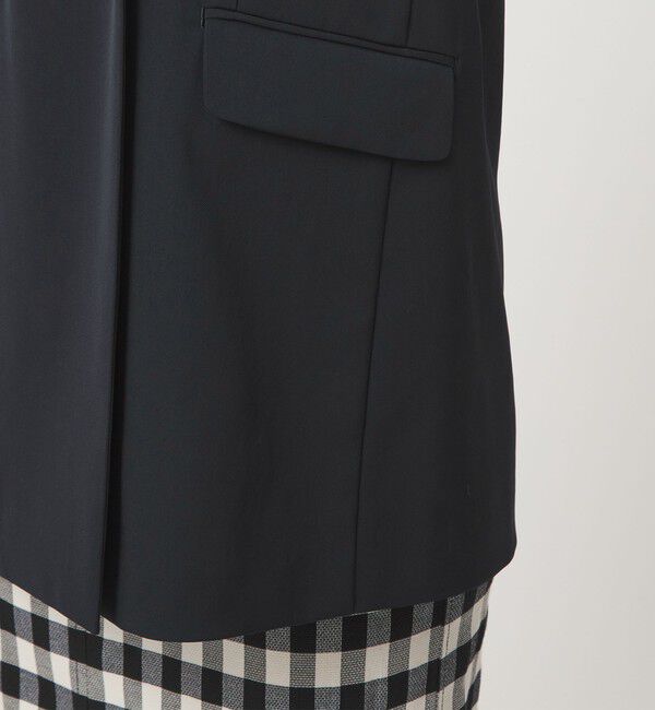 UNITED ARROWS green label relaxing「［size SHORTあり］サラフール ノーラペル ジレ ストレッチ UVカット」|ノーカラージャケット|