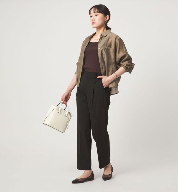 UNITED ARROWS green label relaxing「［size SHORT/TALLあり］サラフール テーパード パンツ 」|スラックス|