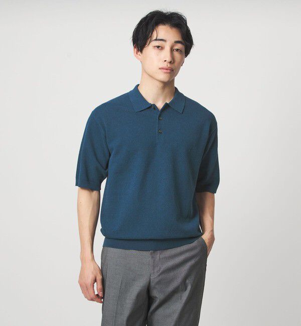 UNITED ARROWS green label relaxing「タック ピケ ニット ポロシャツ -ウォッシャブル-」|ポロシャツ|ROYAL