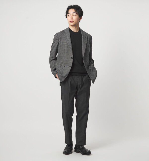 UNITED ARROWS green label relaxing「タック ピケ ビズ クルーネック ニット -ウォッシャブル-」|ニット・セーター|