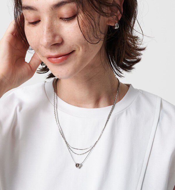 BEAUTY&YOUTH UNITED ARROWS「イビツ ハート 3連ネックレス」|ネックレス|