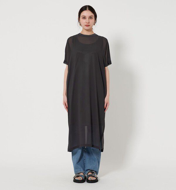 BEAUTY&YOUTH UNITED ARROWS「シフォンレイヤード ドルマンスリーブ ワンピース 」|ワンピース|