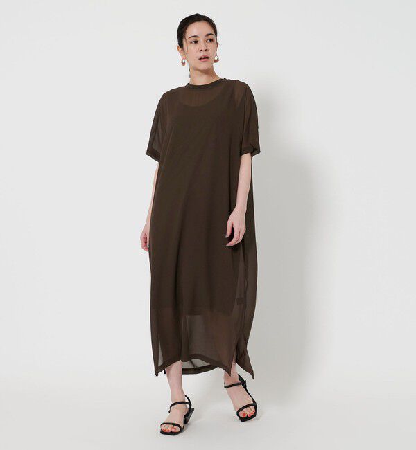 BEAUTY&YOUTH UNITED ARROWS「シフォンレイヤード ドルマンスリーブ ワンピース 」|ワンピース|