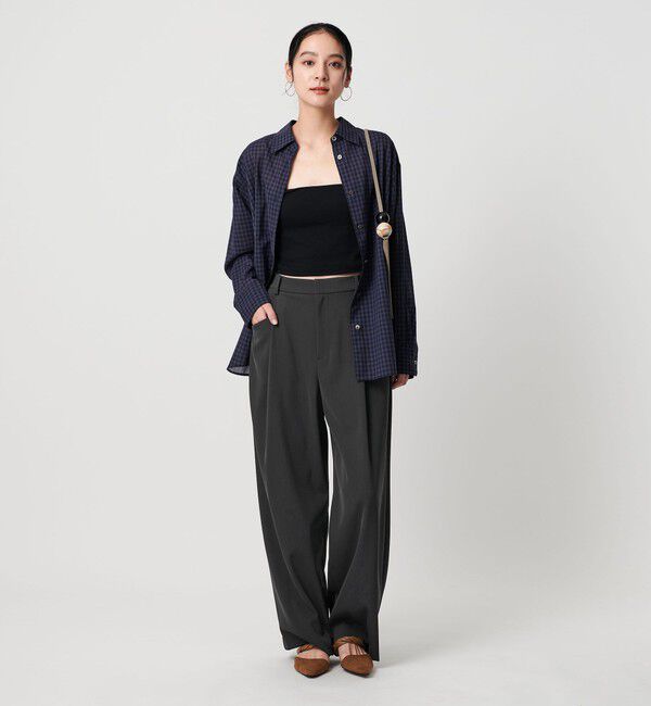 BEAUTY&YOUTH UNITED ARROWS「ポリエステルブレンド ツイルバックゴムパンツ」|スラックス|