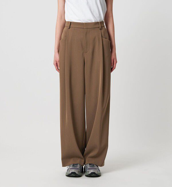 BEAUTY&YOUTH UNITED ARROWS「ポリエステルブレンド ツイルバックゴムパンツ」|スラックス|