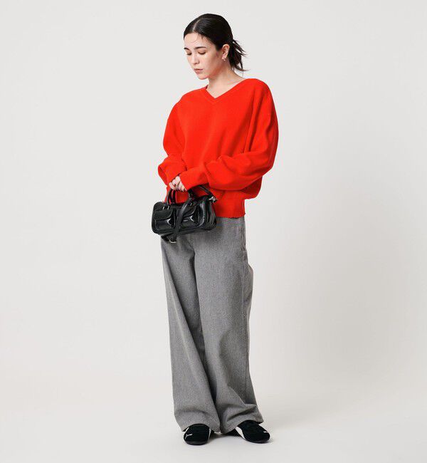 BEAUTY&YOUTH UNITED ARROWS「ソフトコットン Vネック スムース ニットプルオーバー ウォッシャブル」|ニット・セーター|