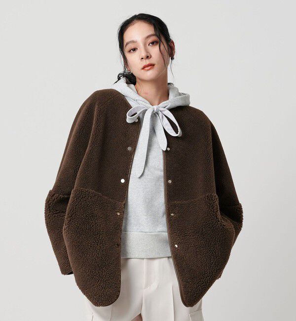 BEAUTY&YOUTH UNITED ARROWS「【WEB限定】ボア&times;フェイクムートン リバーシブルジャケット 」|その他|