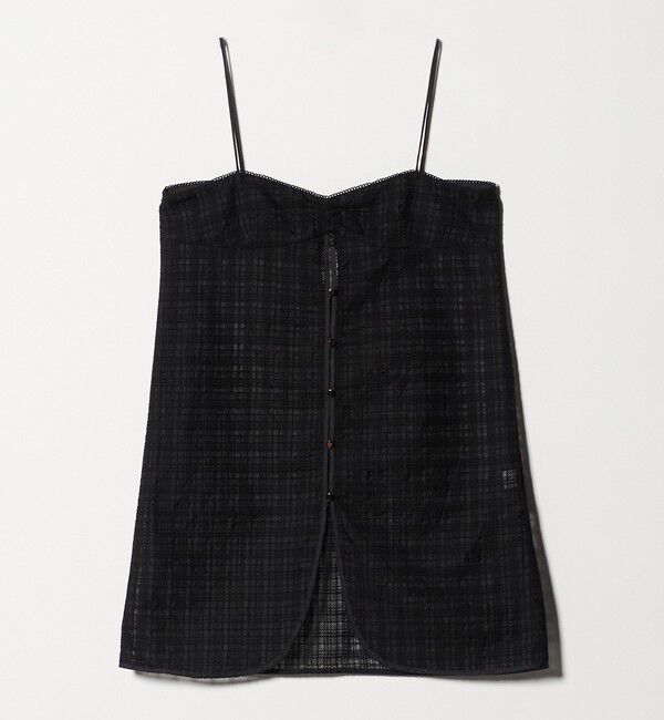ATTISESSION「＜ATTISESSION＞エンブロイダリー チェック ミニ ドレス 」|ワンピース|
