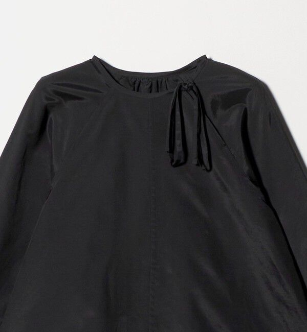 BEAUTY&YOUTH UNITED ARROWS「リボンタイ ノーカラーブラウス」|シャツ・ブラウス|