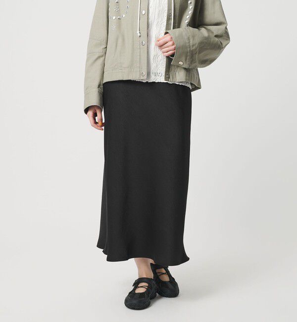 BEAUTY&YOUTH UNITED ARROWS「ポリエステルサテン マーメイドフレアスカート 」|スカート|