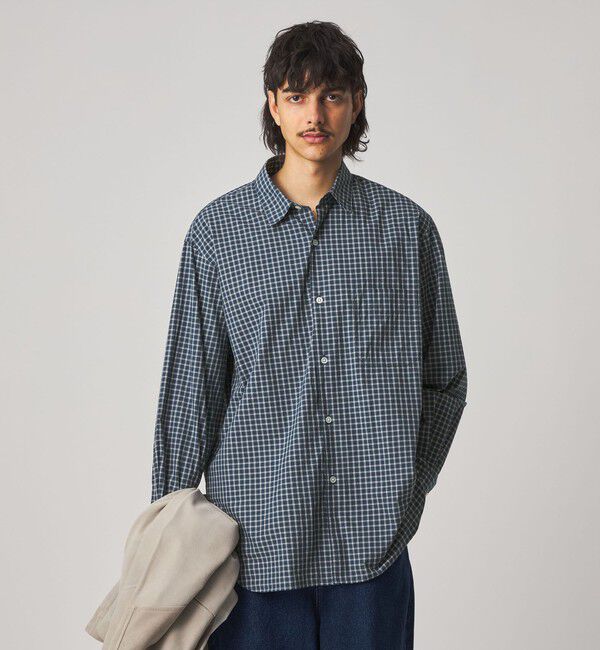 STEVEN ALAN「＜Steven Alan＞ ヘイズ チェック レギュラーカラー シャツ LOOSE」|シャツ・ブラウス|