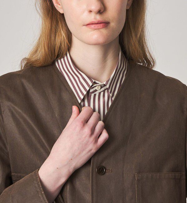 STEVEN ALAN「＜Steven Alan＞クラック ライク ノーカラー ジャケット」|その他|