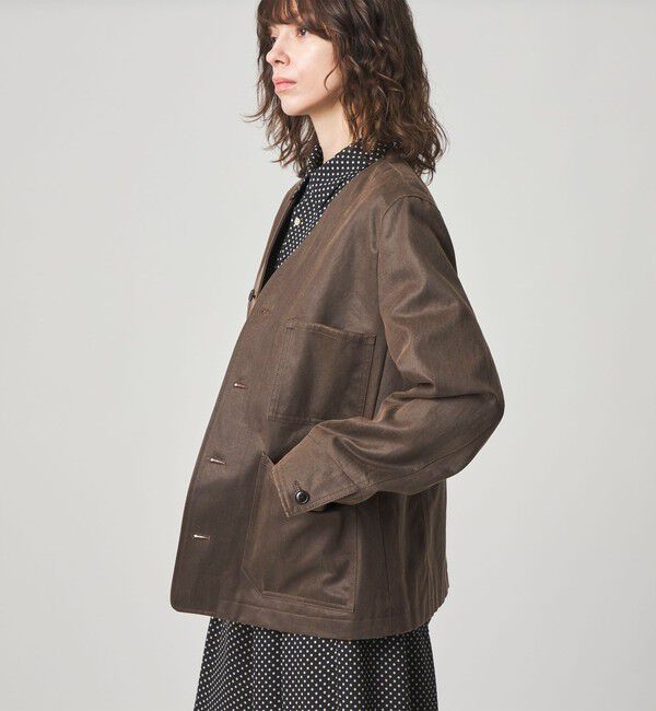 STEVEN ALAN「＜Steven Alan＞クラック ライク ノーカラー ジャケット」|その他|