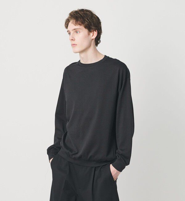 BEAUTY&YOUTH UNITED ARROWS「フィブリル ジャージー クルーネック ロングスリーブ カットソー」|Tシャツ・カットソー|