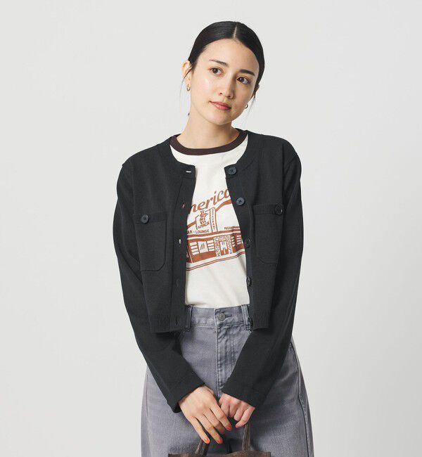 BEAUTY&YOUTH UNITED ARROWS「ポケット コンパクト カーディガン ウォッシャブル」|カーディガン|