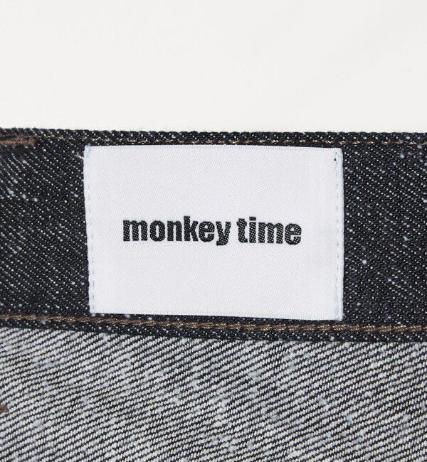 MONKEY TIME「リジッド ネップ デニム バギー パンツ」|チノ|