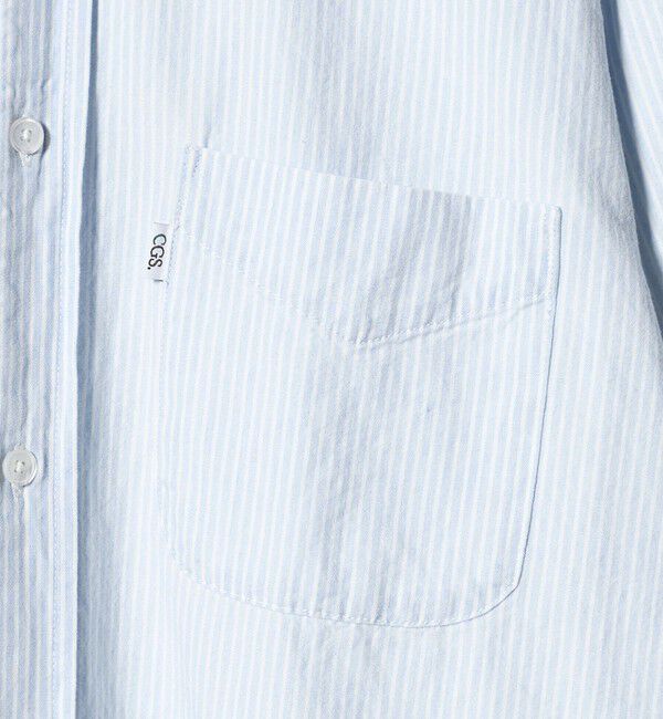 California General Store「＜CGS.＞インディゴ シャンブレーストライプ ボタンダウン シャツ」|シャツ・ブラウス|