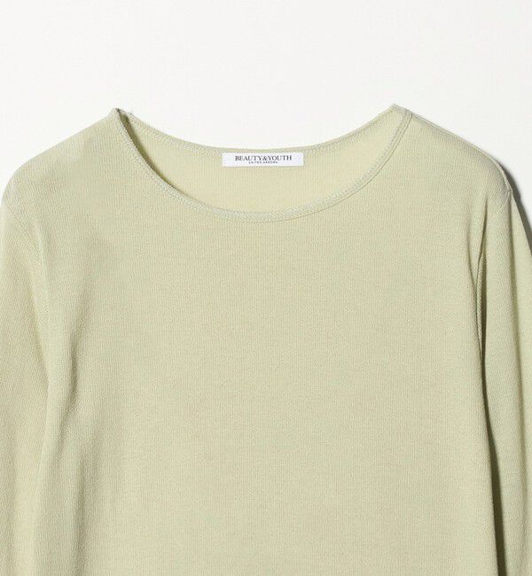 BEAUTY&YOUTH UNITED ARROWS「ハイツイストコットン シアークレープ ロングスリーブTシャツ」|Tシャツ・カットソー|