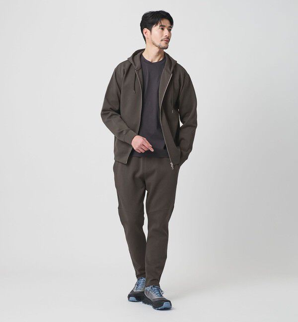 BEAUTY&YOUTH UNITED ARROWS「【WEB限定 WARDROBE SMART】ダブルニット ジップパーカー/セットアップ対応【抗菌・防臭】」|パーカー|