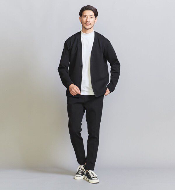 BEAUTY&YOUTH UNITED ARROWS「【WEB限定 WARDROBE SMART】ダブルニット ノープリーツ スラックス パンツ/セットアップ対応	【抗菌・防臭」|スラックス|