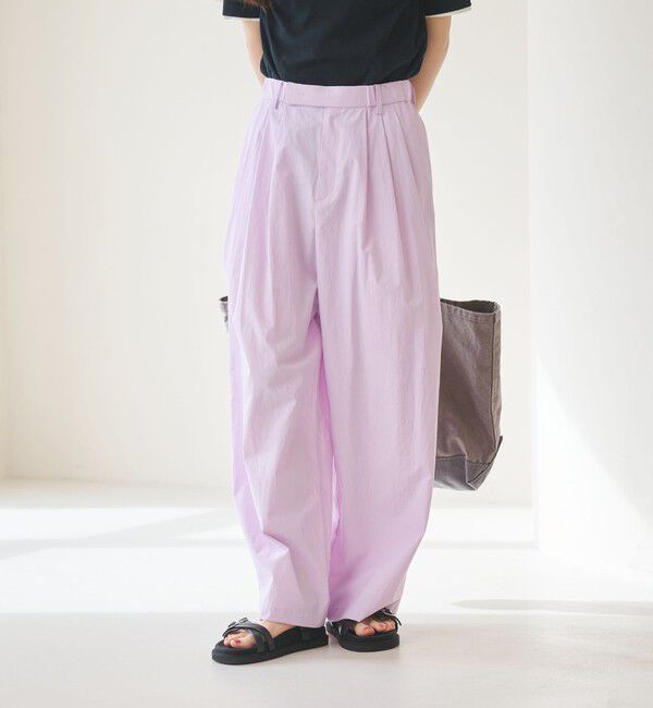 BEAUTY&YOUTH UNITED ARROWS「ナイロンコットン ワイドタックパンツ ウォッシャブル」|その他|