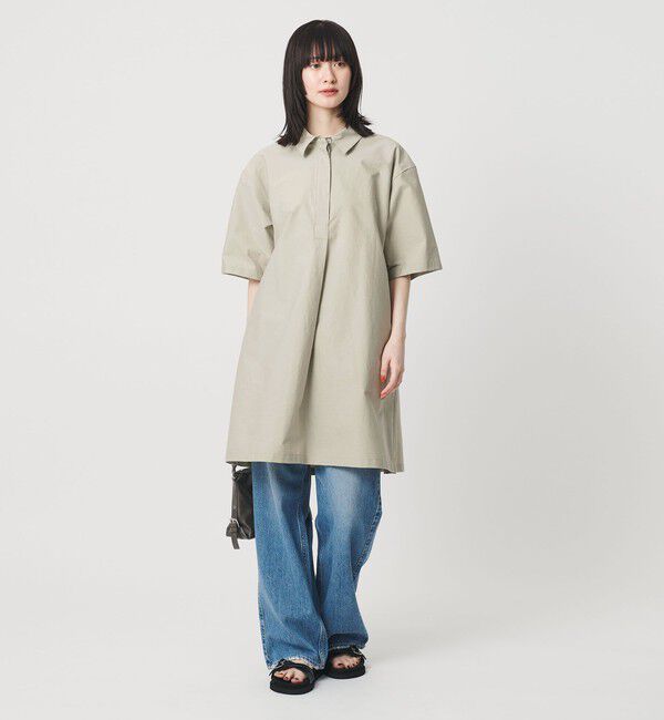 BEAUTY&YOUTH UNITED ARROWS「コットンナイロン ミニ シャツワンピース」|ワンピース|