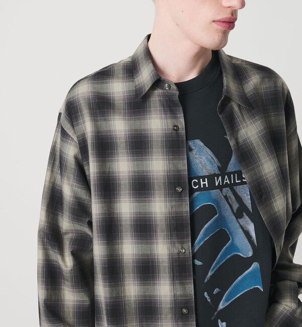 MONKEY TIME「コットン クロップド シャツ」|シャツ・ブラウス|