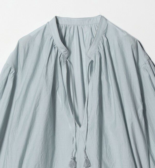 BEAUTY&YOUTH UNITED ARROWS「コットンナイロン ボリューム スキッパー ブラウス」|シャツ・ブラウス|