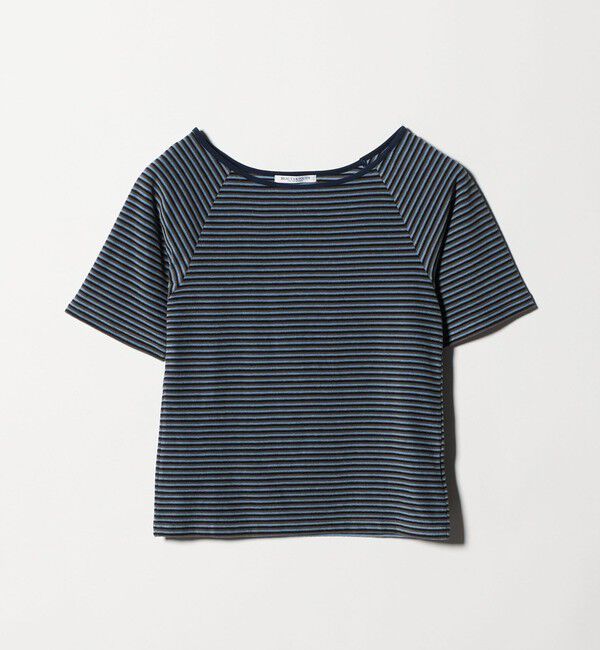 BEAUTY&YOUTH UNITED ARROWS「コットン パイルボーダー 5分袖カットソー」|Tシャツ・カットソー|