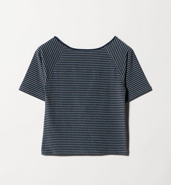 BEAUTY&YOUTH UNITED ARROWS「コットン パイルボーダー 5分袖カットソー」|Tシャツ・カットソー|