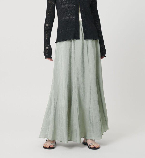 BEAUTY&YOUTH UNITED ARROWS「セルロースナイロン ワッシャーロングスカート ウォッシャブル」|スカート|