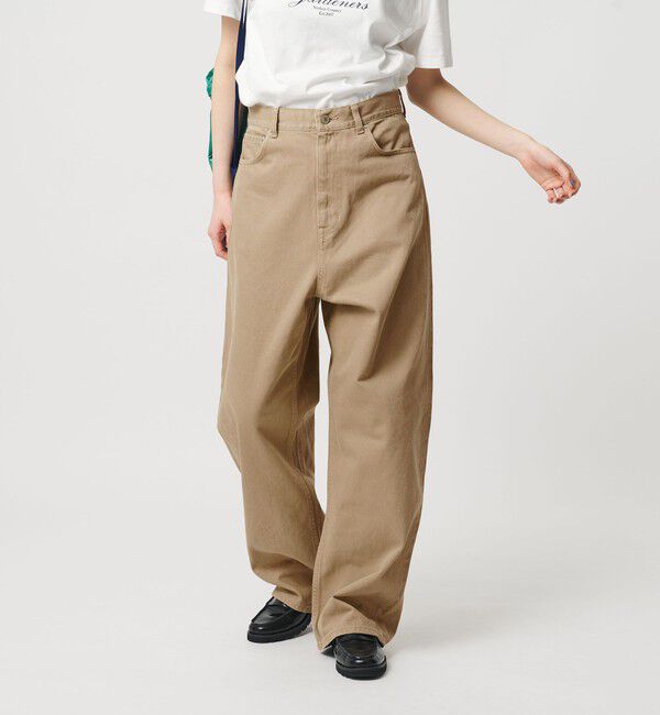 BEAUTY&YOUTH UNITED ARROWS「ワイド ルーズ デニムパンツ」|デニム|BEIGE