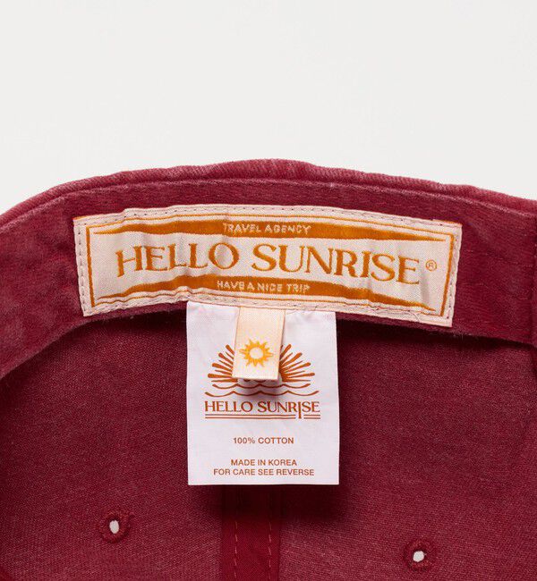 BEAUTY&YOUTH UNITED ARROWS「＜HELLO SUNRISE＞ウォッシュド オリジナル ロゴ キャップ」|キャップ・キャスケット|
