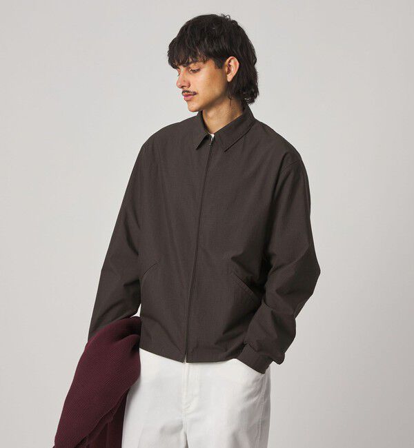 STEVEN ALAN「＜Steven Alan＞ C/PE マイクロチェック ワーク ブルゾン」|ブルゾン・スタジャン|