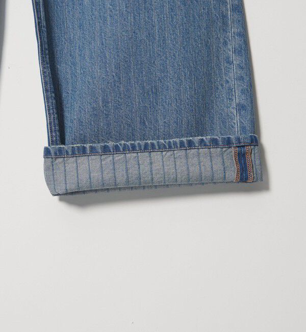 MONKEY TIME「ドビー ストライプ デニム バギー パンツ」|チノ|