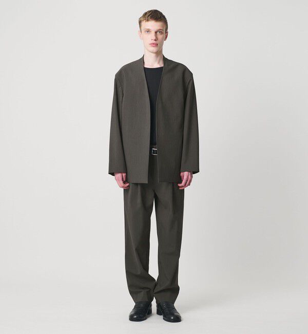 MONKEY TIME「RENU TROシリーズ ラペルレス ジャケット -セットアップ対応-」|テーラードジャケット|