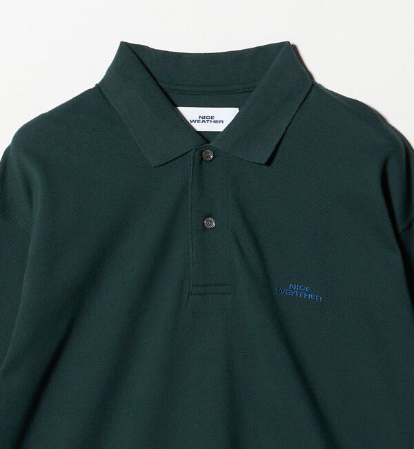 NICE WEATHER「＜NICE WEATHER＞ロゴ ロングスリーブ ポロシャツ」|Tシャツ・カットソー|
