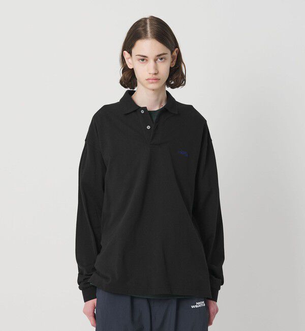 NICE WEATHER「＜NICE WEATHER＞ロゴ ロングスリーブ ポロシャツ」|Tシャツ・カットソー|