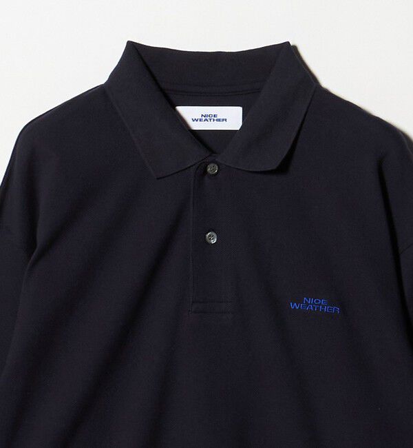 NICE WEATHER「＜NICE WEATHER＞ロゴ ロングスリーブ ポロシャツ」|Tシャツ・カットソー|