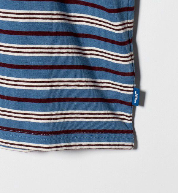 NICE WEATHER「＜NICE WEATHER＞ボーダー ロングスリーブ Tシャツ/COBALT」|Tシャツ・カットソー|