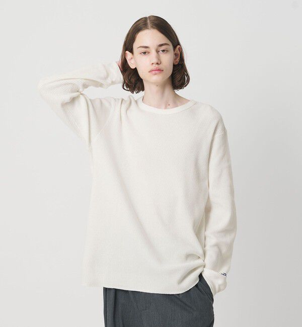 NICE WEATHER「＜NICE WEATHER＞ヘビーサーマル ロングスリーブ カットソー」|Tシャツ・カットソー|WHITE