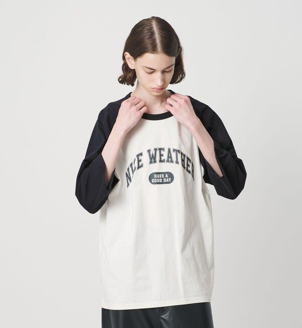 NICE WEATHER「＜NICE WEATHER＞ロゴ ラグランTシャツ」|Tシャツ・カットソー|