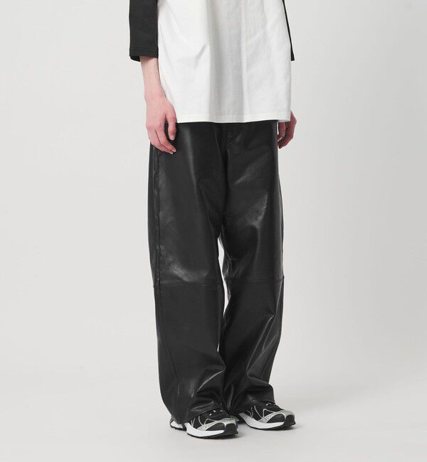 NICE WEATHER「＜NICE WEATHER＞バッファローレザー 5ポケットパンツ」|チノ|