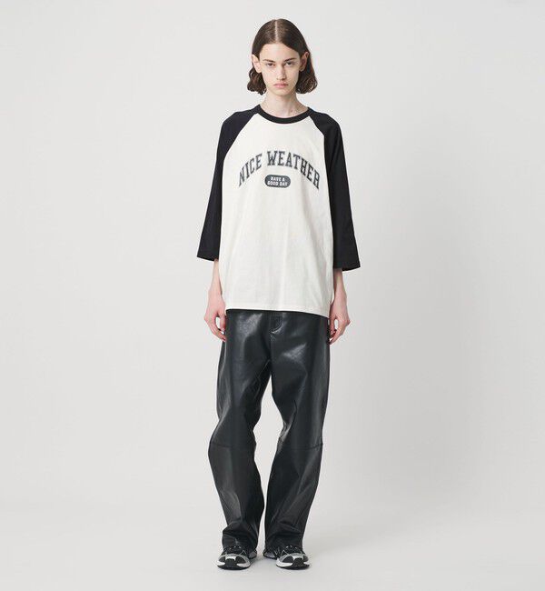 NICE WEATHER「＜NICE WEATHER＞バッファローレザー 5ポケットパンツ」|チノ|