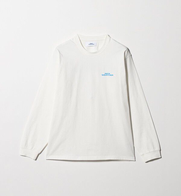 NICE WEATHER「＜NICE WEATHER＞ロゴ ロングスリーブTシャツ」|Tシャツ・カットソー|WHITE