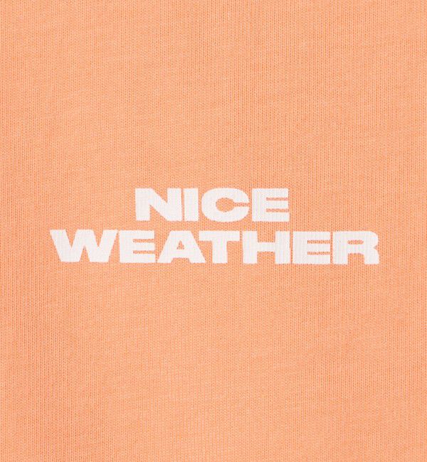 NICE WEATHER「＜NICE WEATHER＞ロゴ ロングスリーブTシャツ」|Tシャツ・カットソー|